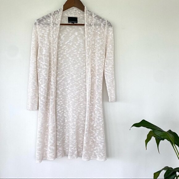 Cynthia Rowley open cardigan in a linen & cotton blend - Picture 5 of 9